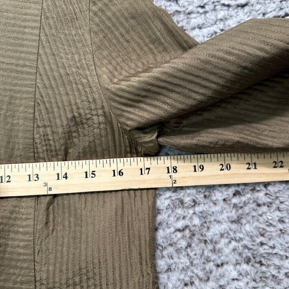 Womens Brown 100% Silk Lightweight Jacket Lined Size M/L Boho Natural Minimalist - Picture 7 of 7